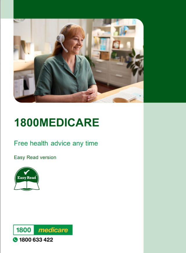 Easy Read about 1800MEDICARE service